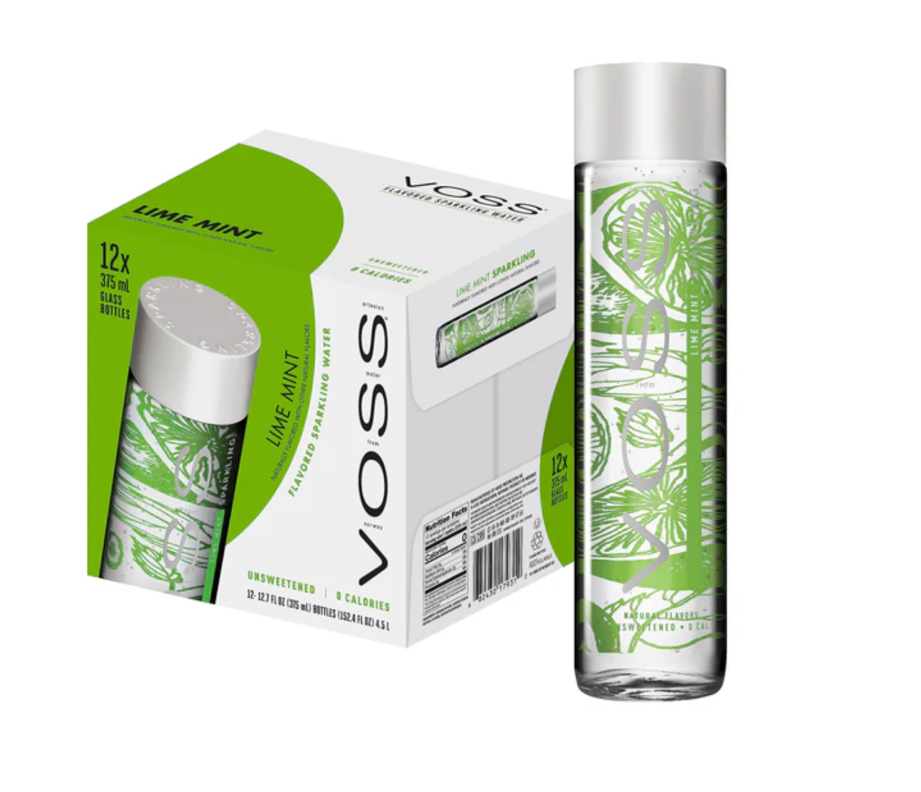 Voss 375ml Lime & mint