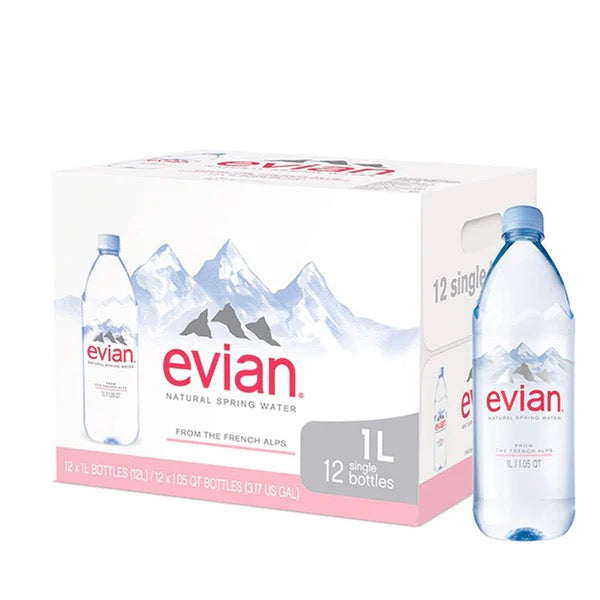 Evian Still  1 Liter X12  PET Bottles