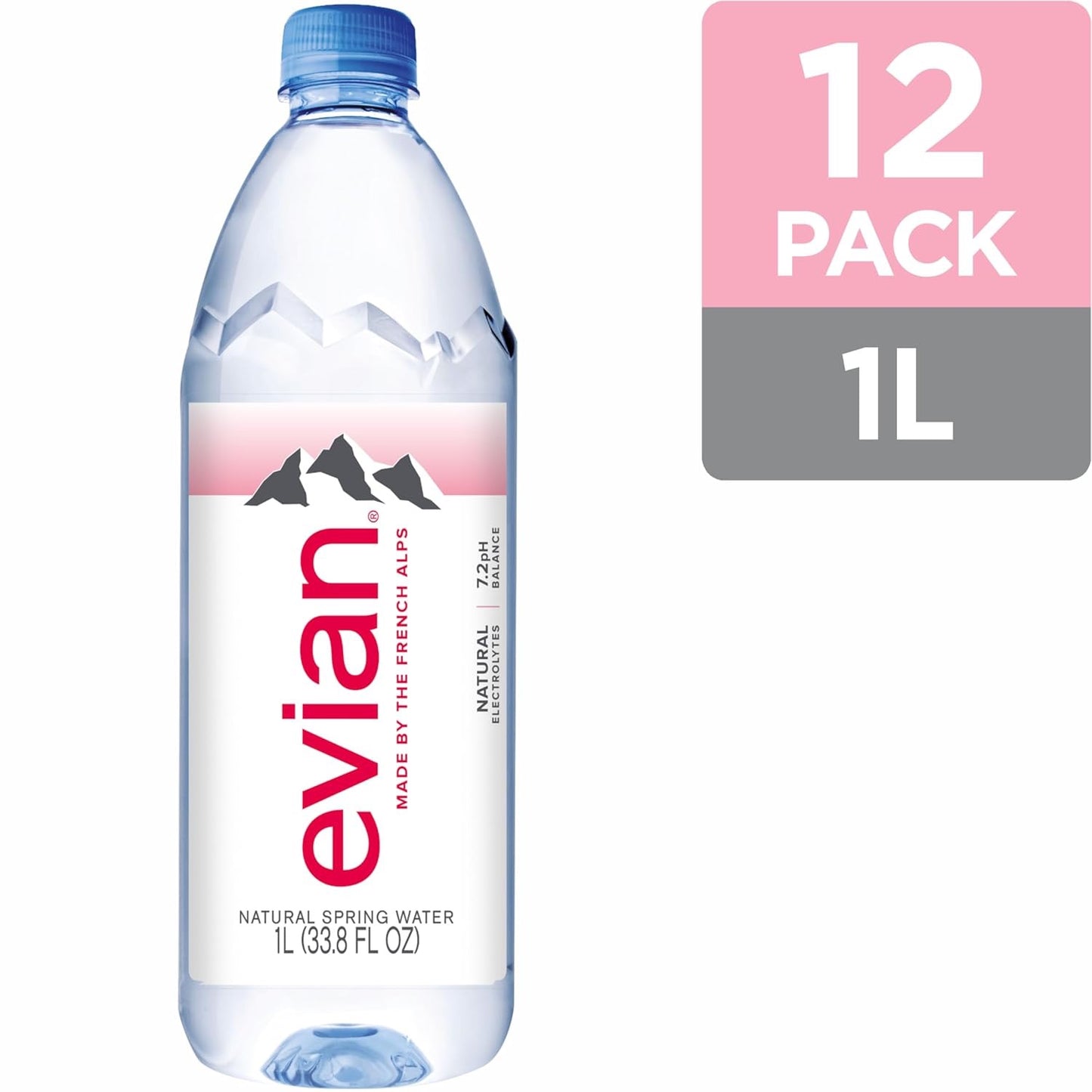 Evian Still  1 Liter X12  PET Bottles